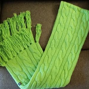 Lime Green Gap Winter Scarf